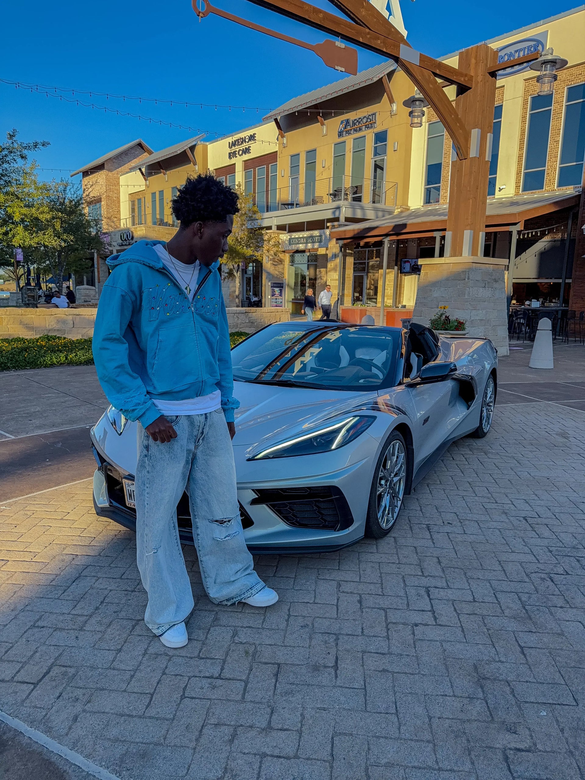 “Heaven” Gemstone Zip Up Xclusive Valour