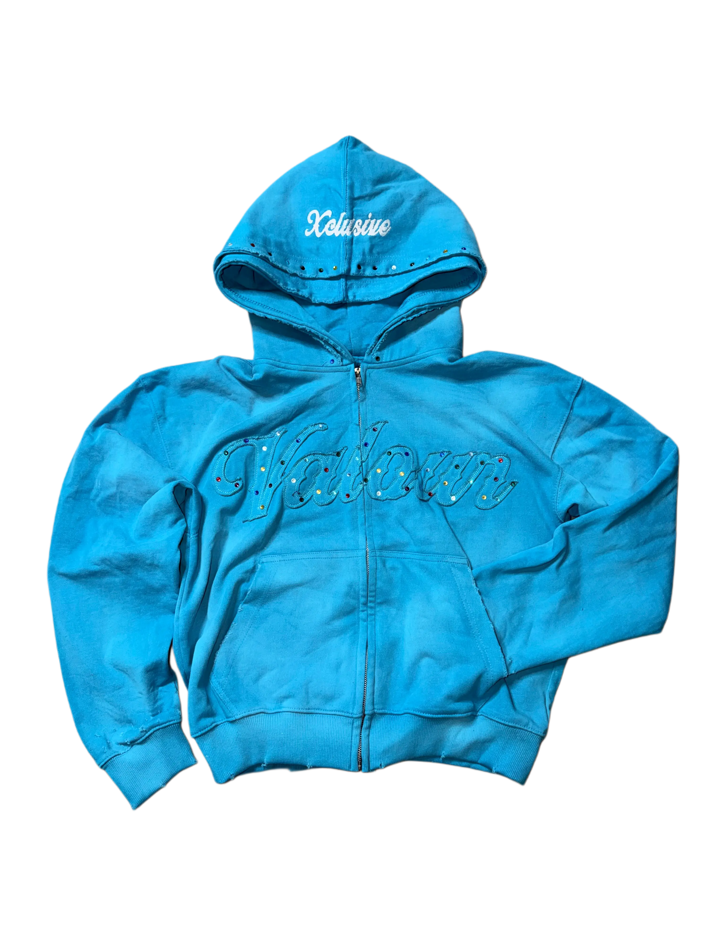 “Heaven” Gemstone Zip Up Xclusive Valour