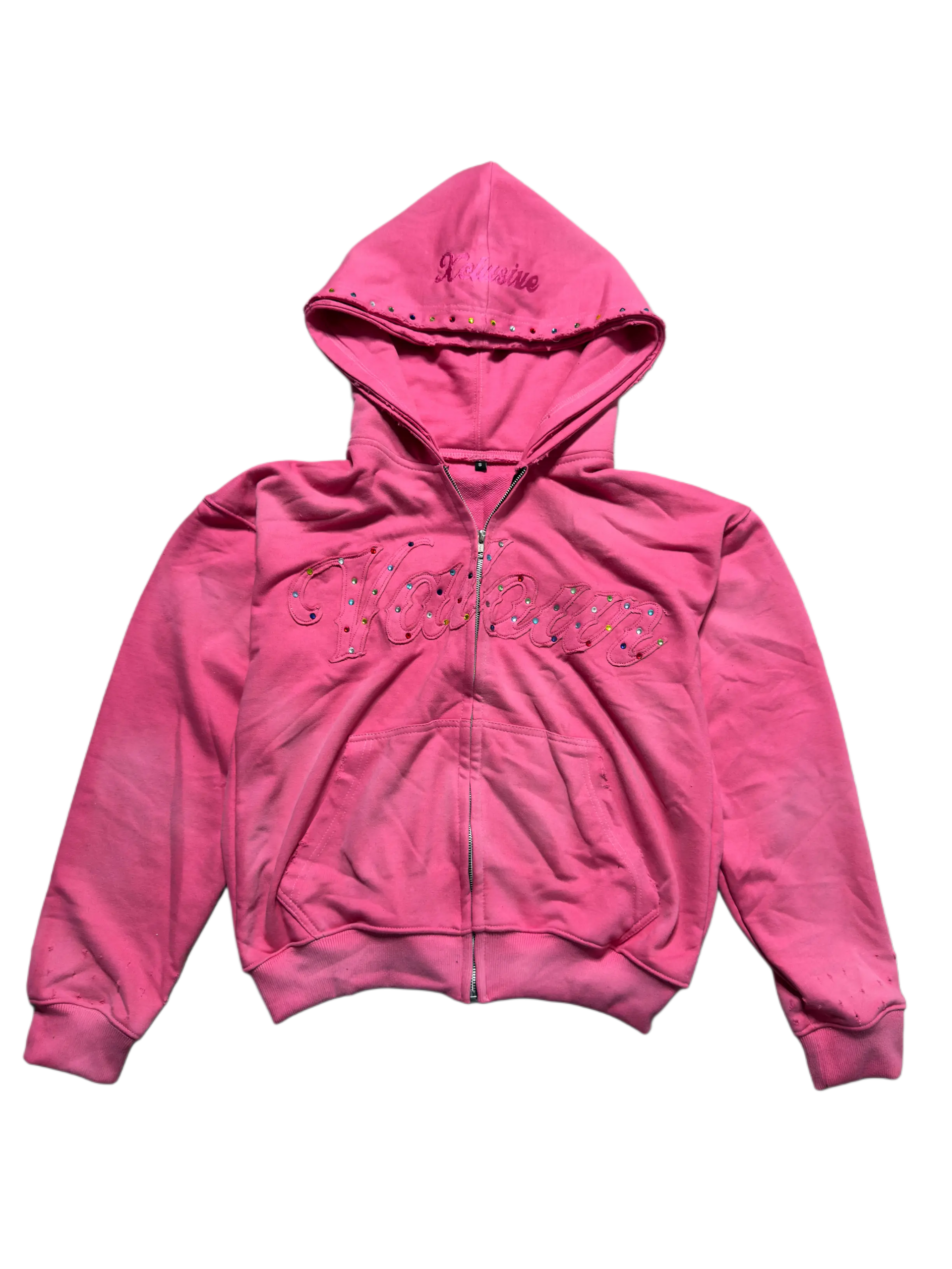 “Pink Paradise” Gemstone Zip Up Xclusive Valour